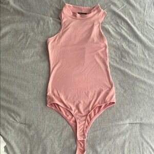 Pink Sleeveless Bodysuit